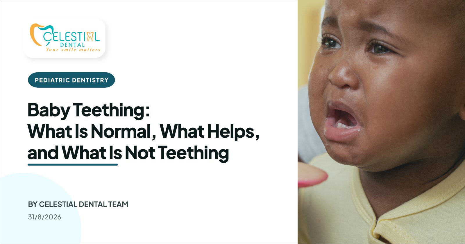 Baby Teething: What Is Normal, What Helps, and What Is Not Teething